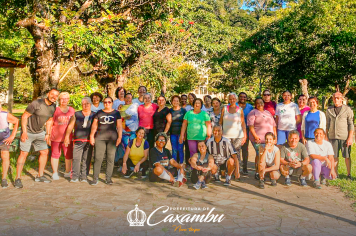 Ginástica e Alongamento no Parque das Águas