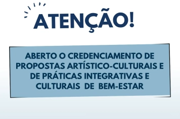 ✨ CREDENCIAMENTO ABERTO ✨