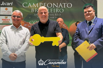 Caxambu Sedia Abertura Solene da COPA BRASIL SIX RED CBBS