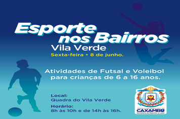 Esporte nos Bairros – Vila Verde