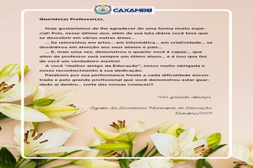 DIA DOS PROFESSORES