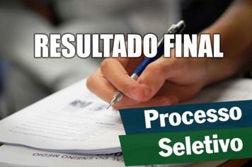 RESULTADO FINAL DE PROCESSO SELETIVO