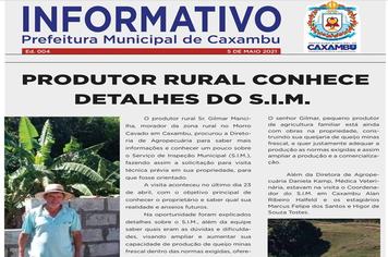 INFORMATIVO MUNICIPAL – Nº 04 – 5 de MAIO de 2021