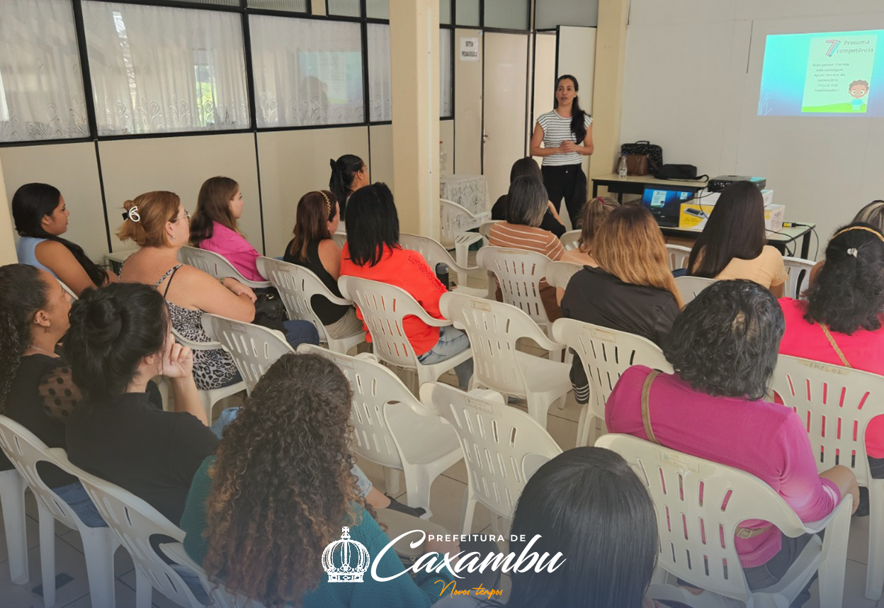 Caxambu investe na qualificação de profissionais da educação para inclusão.