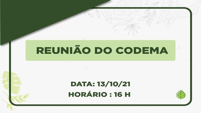 PAUTA  REUNIÃO DO CODEMA