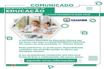 CADASTRAMENTO DOS PAIS