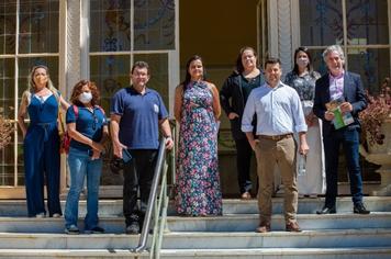 SECRETÁRIO DE ESTADO E PRESIDENTE DA FAOP VISITAM ESCOLA DE MÚSICA E PARQUE DAS ÁGUAS