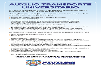 Auxílio Transporte Universitário