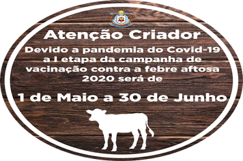 Campanha de vacinação contra FEBRE AFTOSA