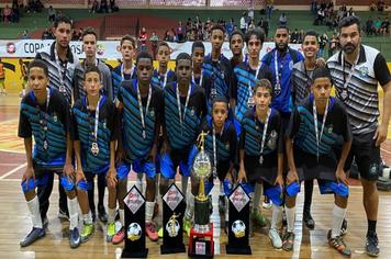 TIME MASCULINO SUB-15 DE CAXAMBU É VICE-CAMPEÃO DA COPA ALTEROSA DE FUTSAL DE BASE