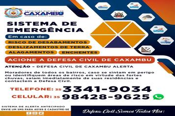 PREFEITURA EM AÇÃO PARA AUXILIAR PESSOAS EM ÁREAS DE RISCO