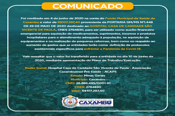 COMUNICADO