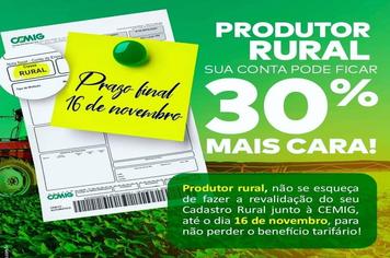 CEMIG revalida o Cadastro Rural