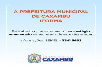 A Prefeitura Municipal de Caxambu informa