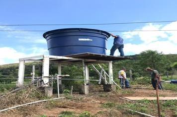 Substituição da caixa d’água que abastece o bairro Monjolinho.