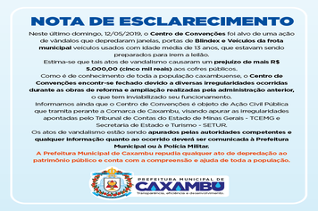 NOTA DE ESCLARECIMENTO