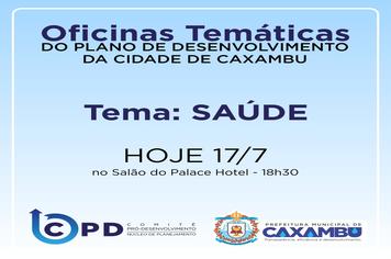 OFICINAS TEMÁTICAS DO PLANO DE DESENVOLVIMENTO DA CIDADE DE CAXAMBU