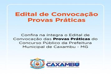 Edital de Convocação – Provas Práticas