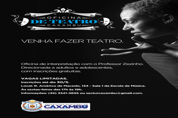 VENHA FAZER TEATRO.