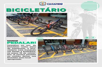PREFEITURA INSTALA BICICLETÁRIO