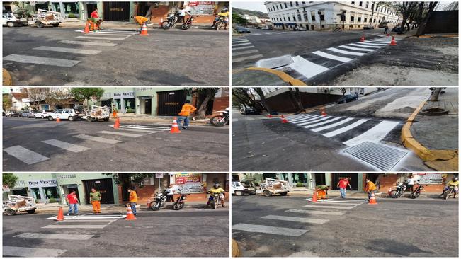 PINTURA DE FAIXAS DE PEDESTRES – SINALIZAÇÃO HORIZONTAL