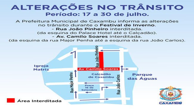 ALTERAÇÕES NO TRÂNSITO