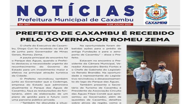 NOTÍCIAS DA PREFEITURA – Nº 07 – 12 de JULHO de 2021