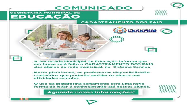 CADASTRAMENTO DOS PAIS