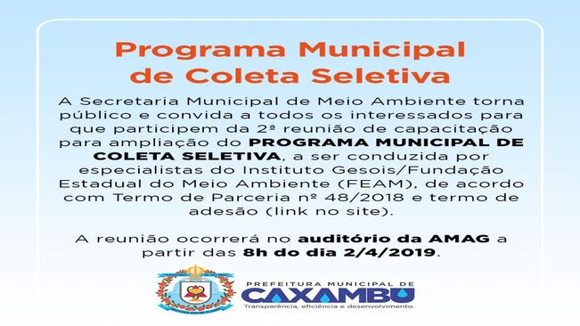 Programa Municipal de Coleta Seletiva