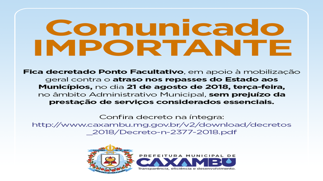 Comunicado Importante