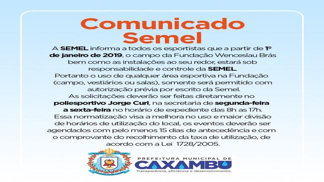 Comunicado SEMEL.
