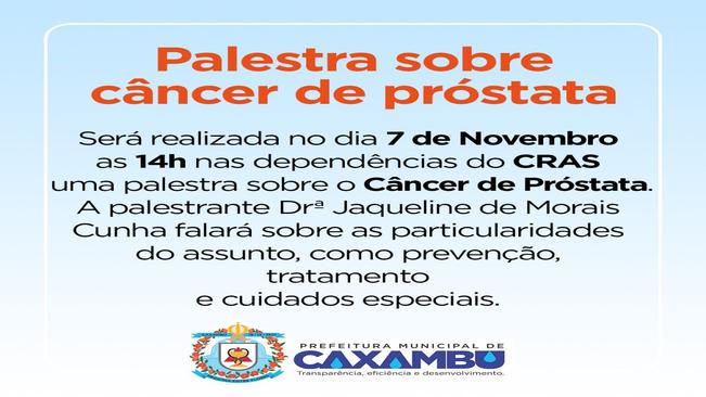Palestra sobre Câncer de Próstata.