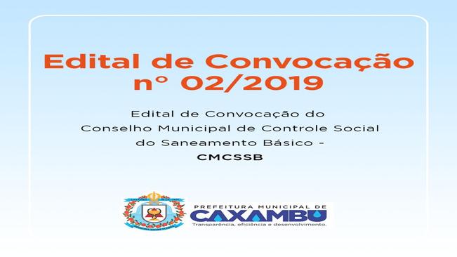Edital de Convocação n° 02/2019