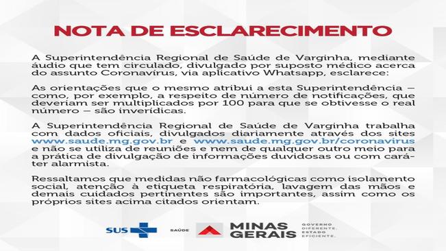 NOTA DE ESCLARECIMENTO