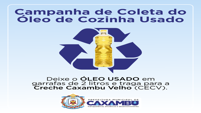 CAMPANHA DE COLETA DO ÓLEO DE COZINHA USADO