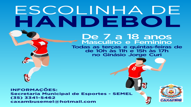 ESCOLINHA DE HANDEBOL – NOVO HORÁRIO