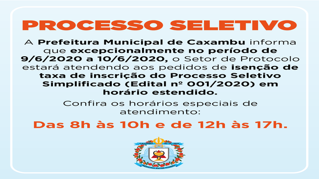 PROCESSO SELETIVO