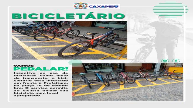 PREFEITURA INSTALA BICICLETÁRIO